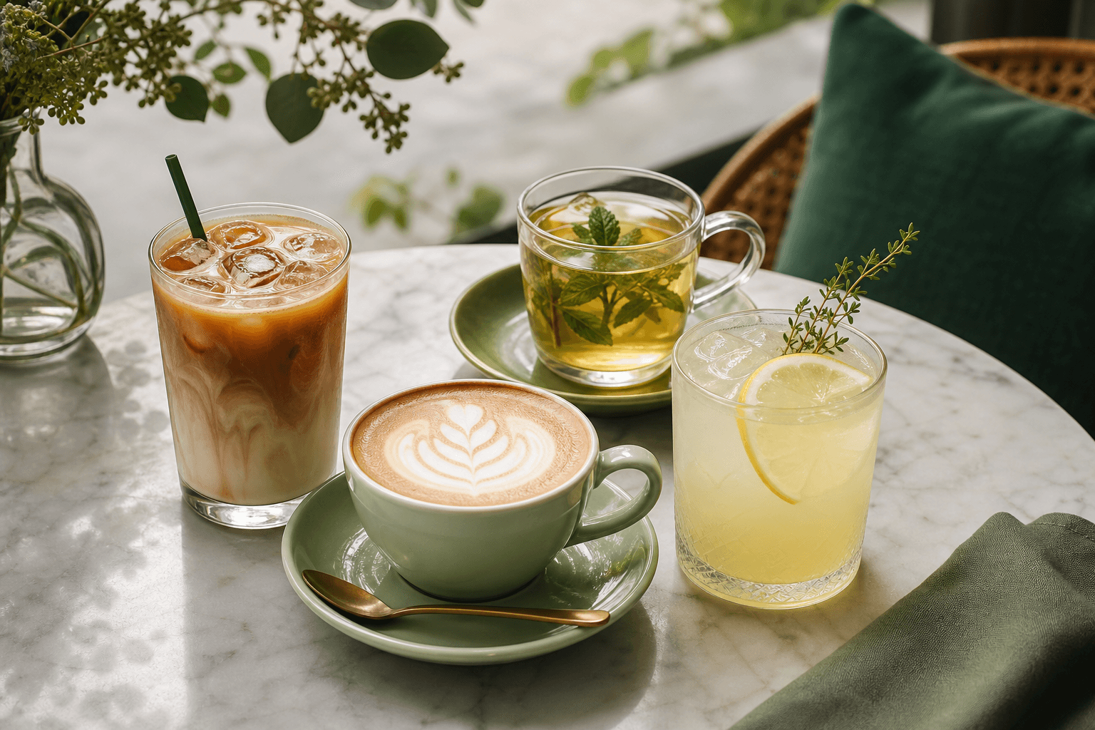 Concept image for Morning Yard Cafe's drinks page